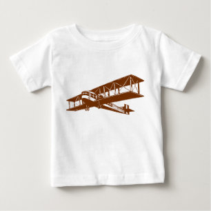 Vintage Plane - Walnut Baby T-Shirt