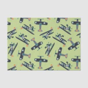 Vintage planes tissue paper