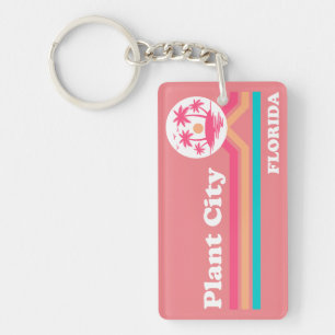 Vintage Plant City Florida Key Ring