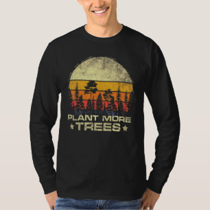 Vintage Plant Trees Distressed Quote Save Our Clim T-Shirt