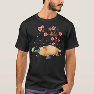 Vintage Platypus  Japanese Cherry Blossom Flower S T-Shirt