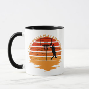 Vintage player basketball funny saying mug