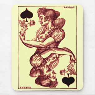 Vintage Playing Card Mouse Mat