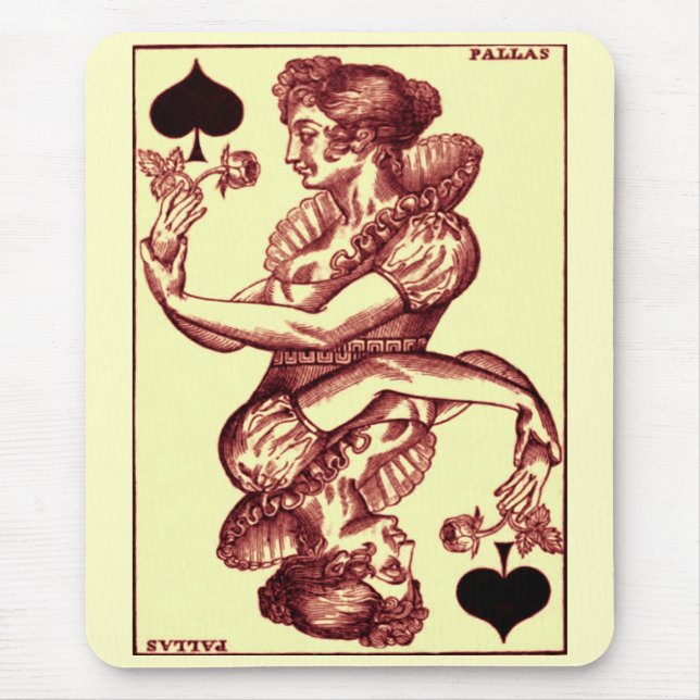 Vintage Playing Card Mouse Mat (Front)