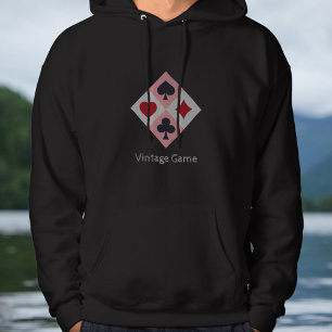 Vintage Playing Cards Colors Men's Hoodie
