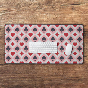Vintage Playing Cards Colours Desk Mat