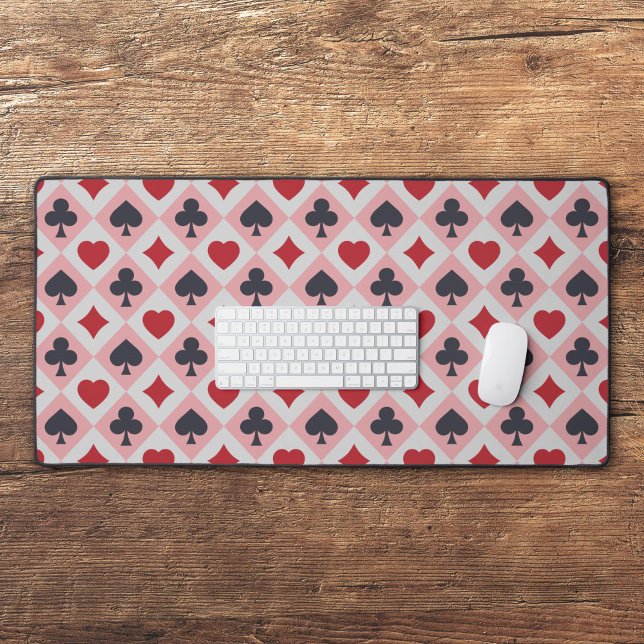 Vintage Playing Cards Colours Desk Mat (Vintage Playing Cards Colors Desk Mat)
