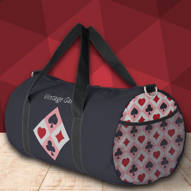 Vintage Playing Cards Colours Duffle Bag (Vintage Playing Cards Colors Duffle Bag)