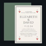 Vintage playing cards hearts Simple Wedding<br><div class="desc">Vintage playing cards hearts Simple Wedding</div>