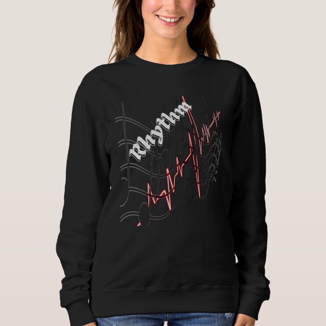 Vintage Playing Rhythm Guitar Sweatshirt (Front)