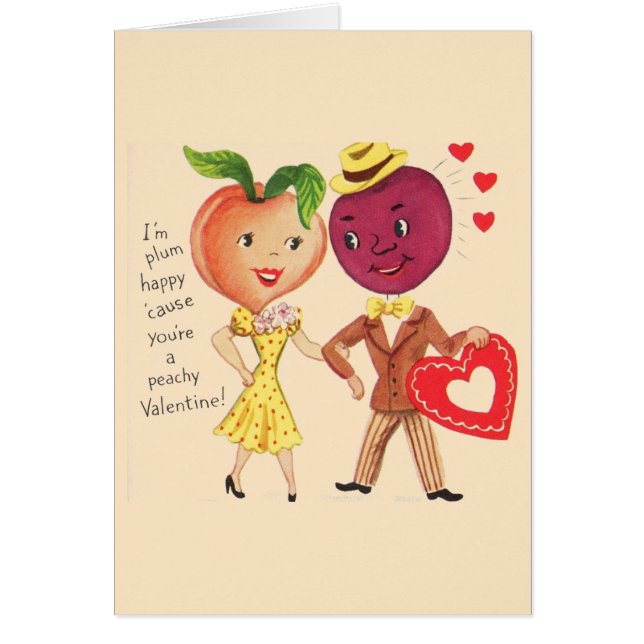 Vintage Plum and Peach Valentine (Front)