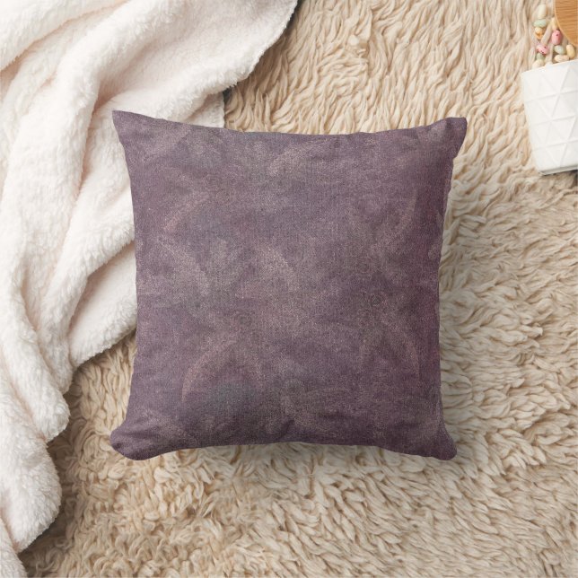 Vintage Plum Dragonfly Dance Cushion (Blanket)