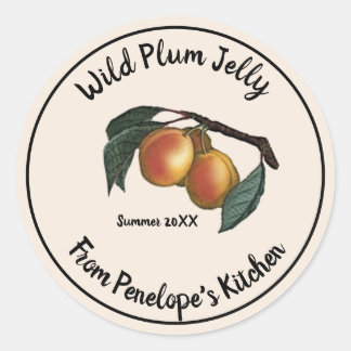 Vintage Plum Jelly Label From Your Kitchen Dated 