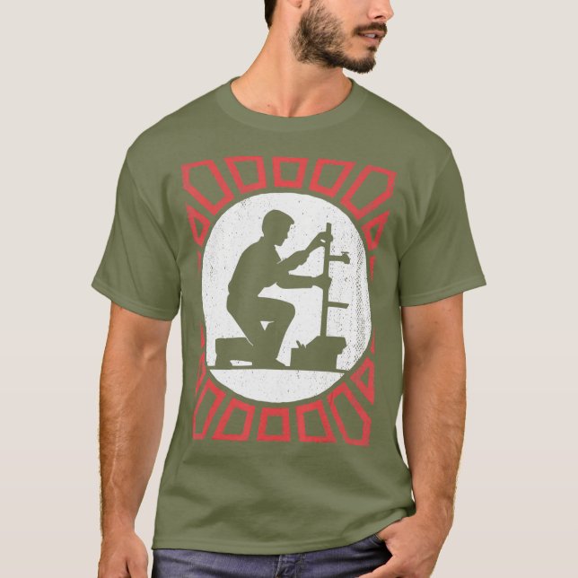 Vintage Plumber Retro T-Shirt (Front)