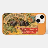 Vintage Plums Fruit Label