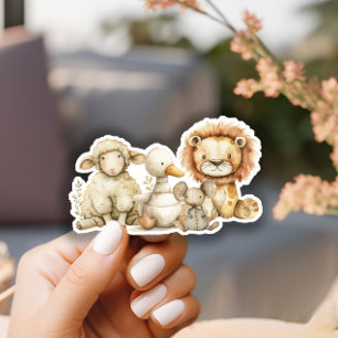 Vintage Plush Nursery Animals Baby Shower