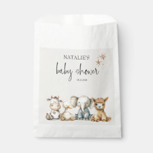 Vintage Plush Nursery Animals Baby Shower Favour Bags