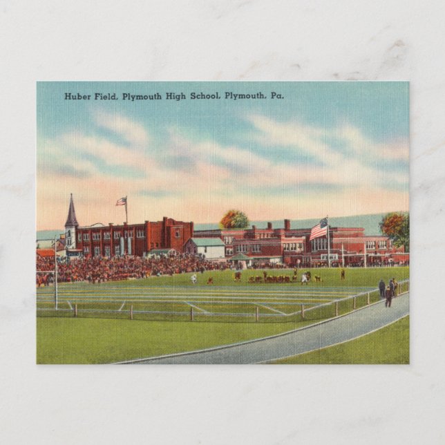 Vintage Plymouth Pennsylvania Postcard (Front)