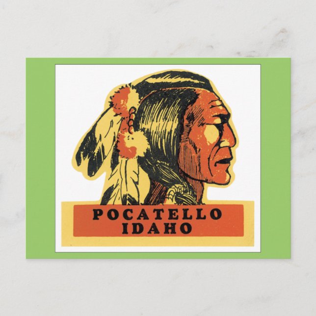 Vintage Pocatello Idaho Postcard (Front)