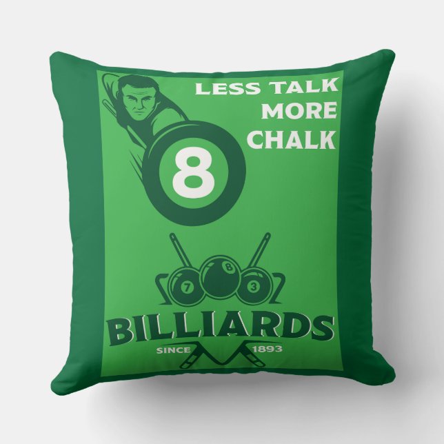 Vintage Pocket Billards Cushion (Back)