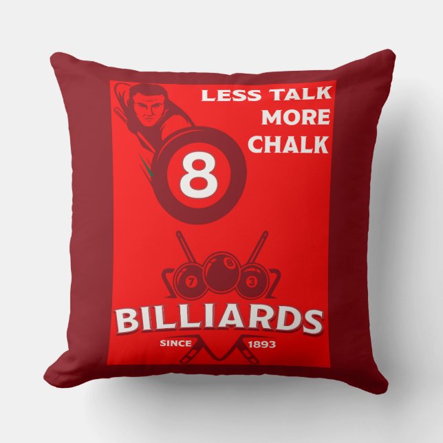Vintage Pocket Billards Cushion (Front)