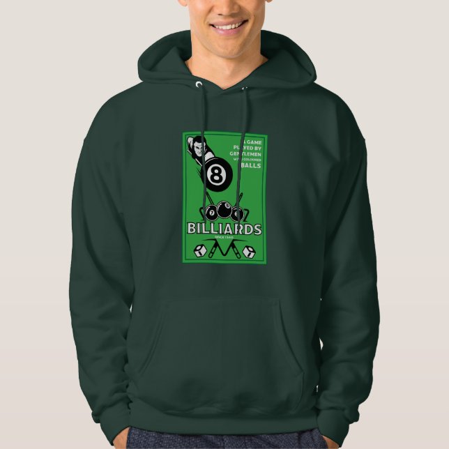 Vintage Pocket Billards Hoodie (Front)