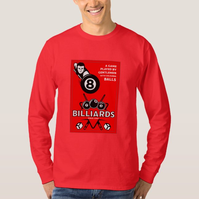 Vintage Pocket Billards T-Shirt (Front)