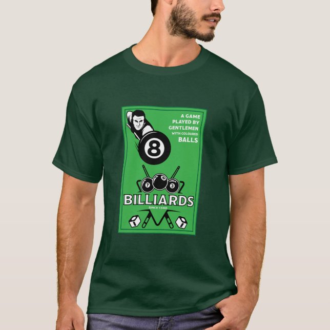 Vintage Pocket Billards T-Shirt (Front)