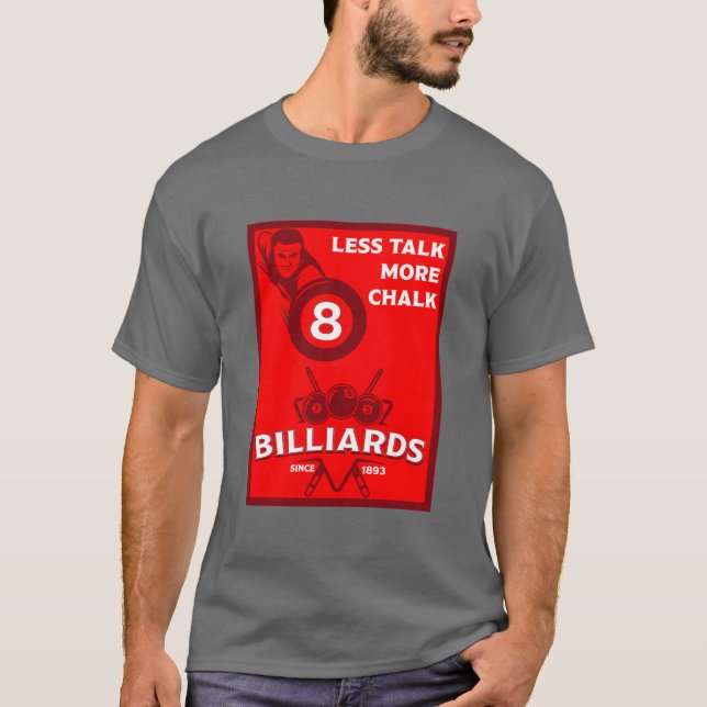 Vintage Pocket Billards T-Shirt (Front)