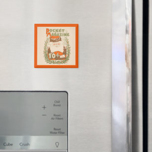 Vintage Pocket Magazine Christmas Magnet