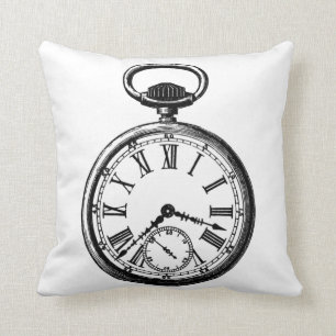 Vintage Pocket Watch pillow