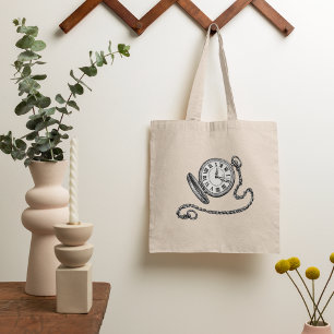 Vintage Pocket Watch Tote Bag