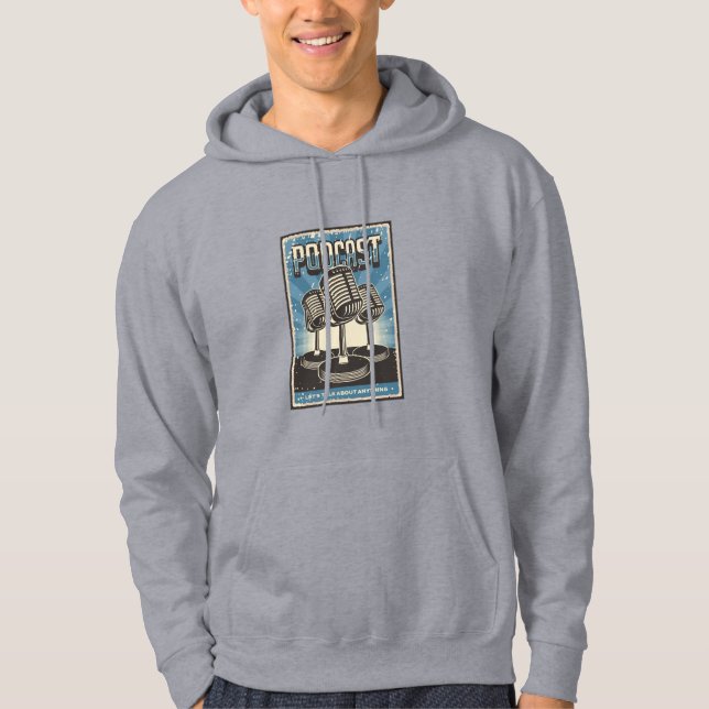 Vintage Podcast Echo Hoodie (Front)