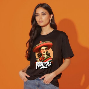 Vintage Poderosa Latina Power Hispanic Heritage T-Shirt