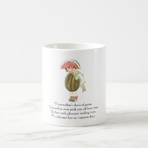 Vintage Poem Fruit Rhyme Watermelon Cute Kid Mug