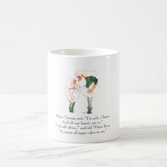 Vintage Poem Turnip Beet Rhyme Cute Kids Mug