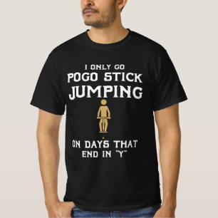 Vintage Pogo Stick Blueprint Design Extreme pogo T-Shirt