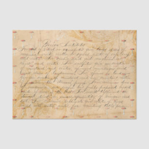 Vintage Poison Antidote Mushroom Tissue Paper