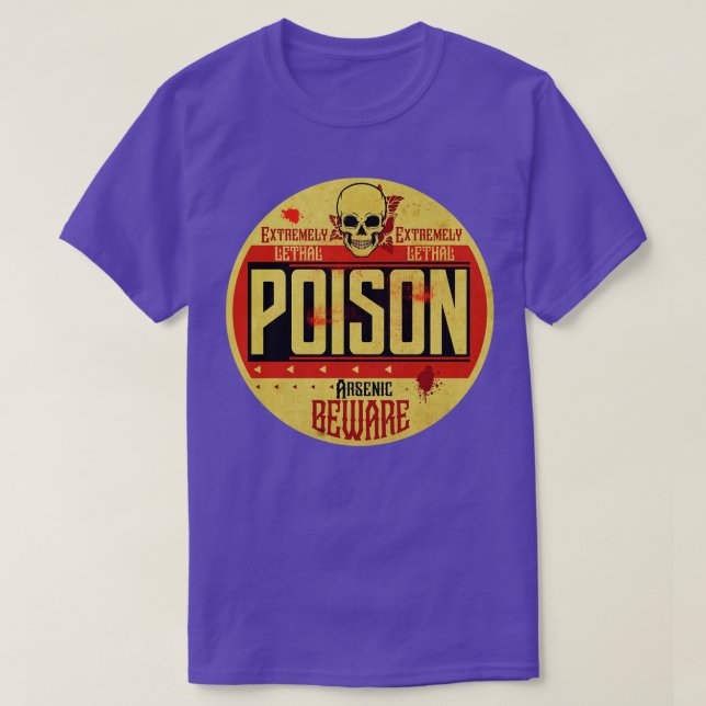 Vintage Poison Label T-Shirt (Design Front)