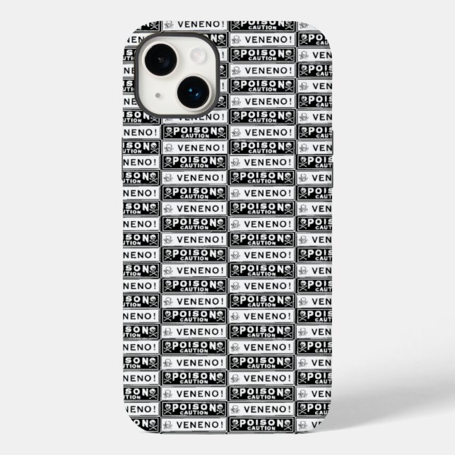 Vintage Poison Labels Case-Mate iPhone Case (Back)