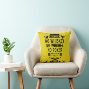 Vintage Poker Player Cushion