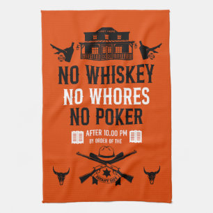 Vintage Poker Player Tea Towel