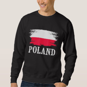 Vintage Poland Flag I Love Poland Sweatshirt
