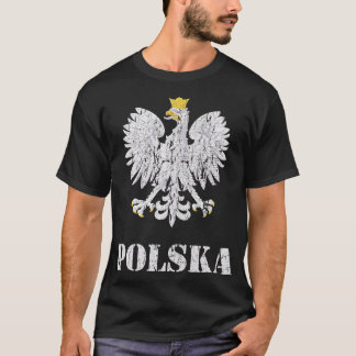 Vintage Poland Polish Eagle Flag T-Shirt