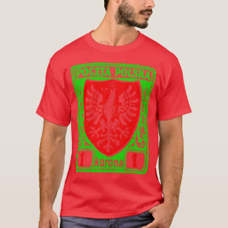 Vintage PolandPolska Postage Stamp Design T-Shirt