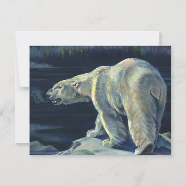 Vintage Polar Bear, Arctic Marine Life Animals (Front)