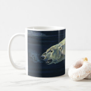 Vintage Polar Bear, Arctic Marine Life Animals Coffee Mug