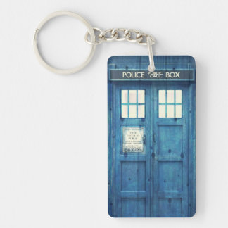 Vintage Police phone Public Call Box Key Ring