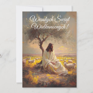 Vintage Polish Easter Wesolego Alleluja  Invitation