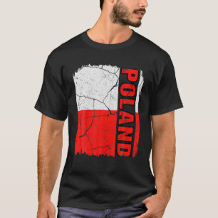 Vintage Polish Flag Poland Pride Roots Heritage Gi T-Shirt
